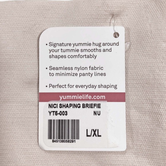 Yummie Nici Shaping Briefs Size L/XL Seamless Black Tummy Shaping Panty - Picture 8 of 10